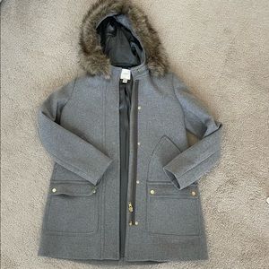 J.Crew Women’s Size 4 Grey Wool Coat